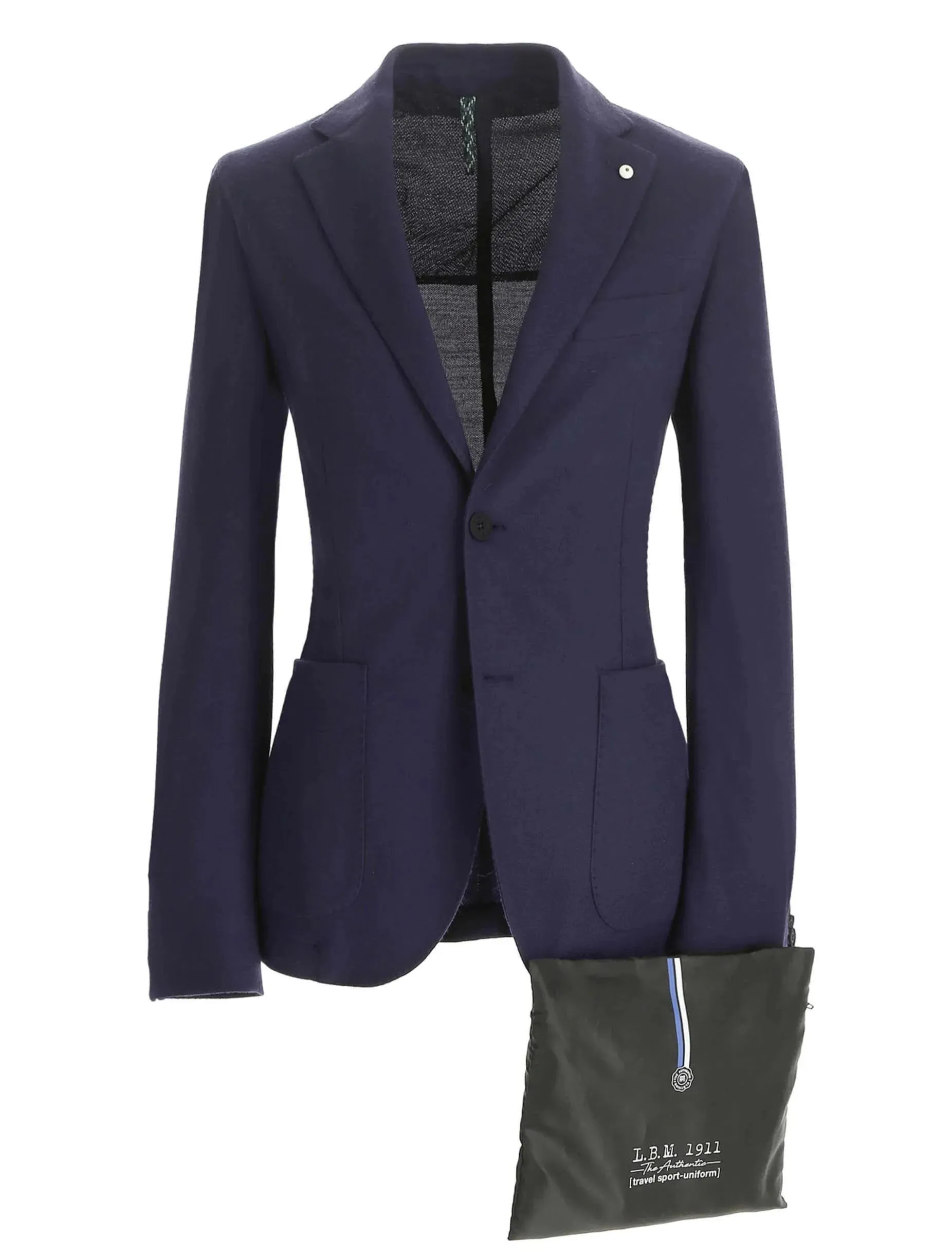 Blue Technical Travel Washable Wool Jacket - LBM 1911