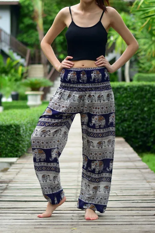 Bohotusk Navy Blue Elephant Savannah: A Breeze of Thai Elegance