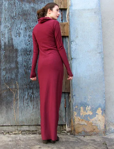 Chunky Cowl Pencil Long Dress