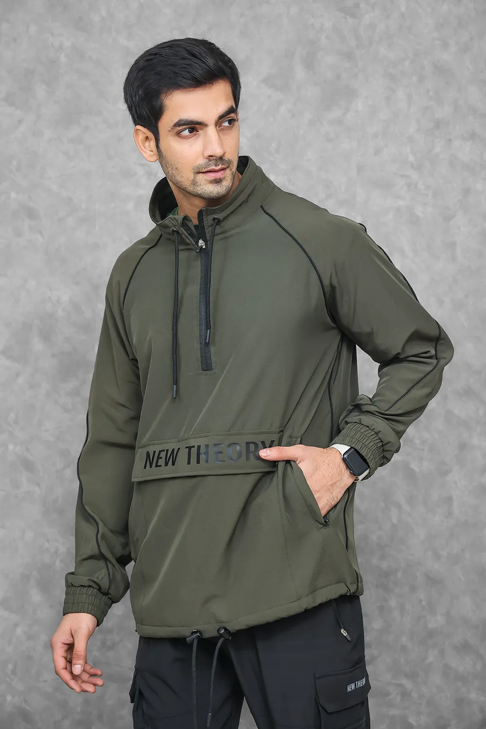 Essential Performance Quarter Zip- Olive