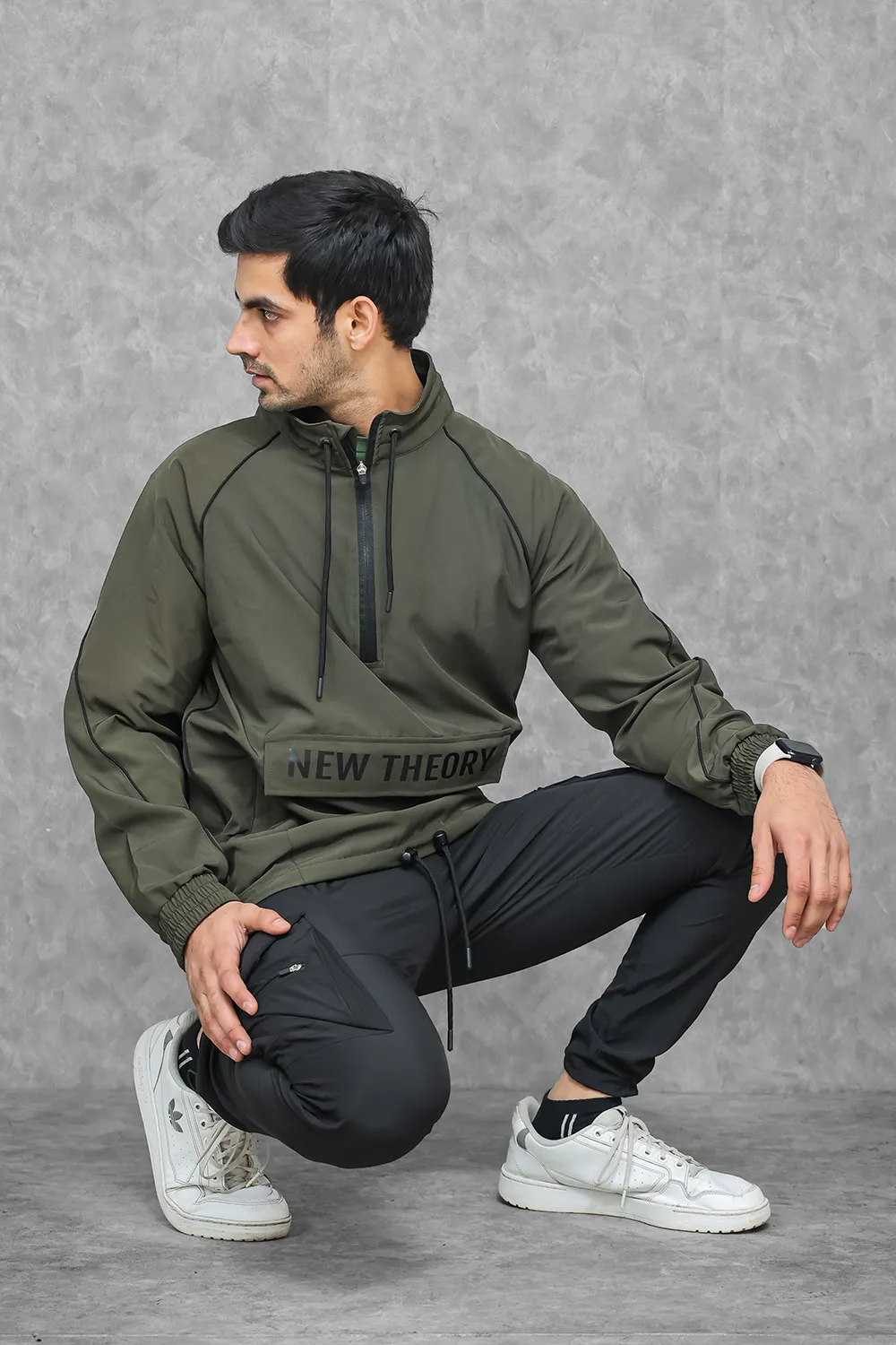 Essential Performance Quarter Zip- Olive