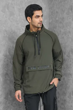 Essential Performance Quarter Zip- Olive