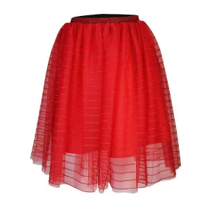 GIRLS RED TULLIE SKIRT