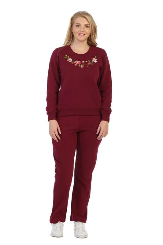 Lightweight Fleece Pullover Sweater with Matching Pants