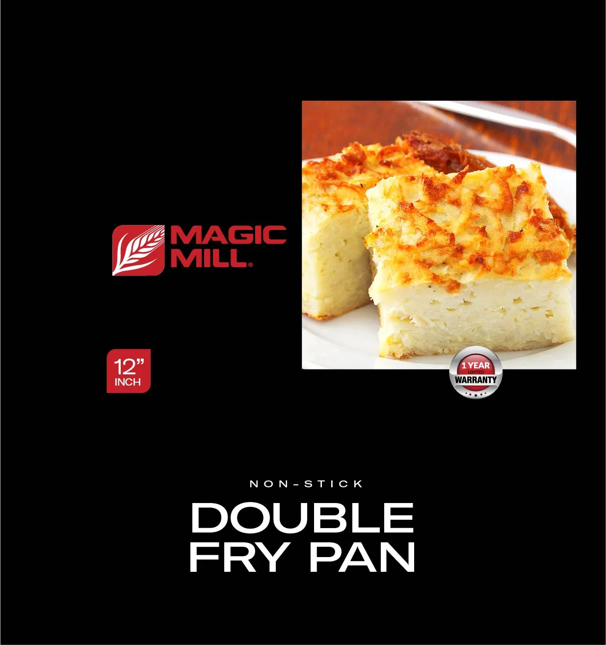 Magic Mill Good Grips Non-Stick 12" Open Frypan Black 12'' Frypan