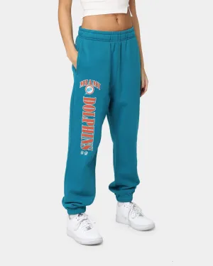 Mitchell & Ness Women's Miami Dolphins Arched Logo Sweat Pants Faded Teal