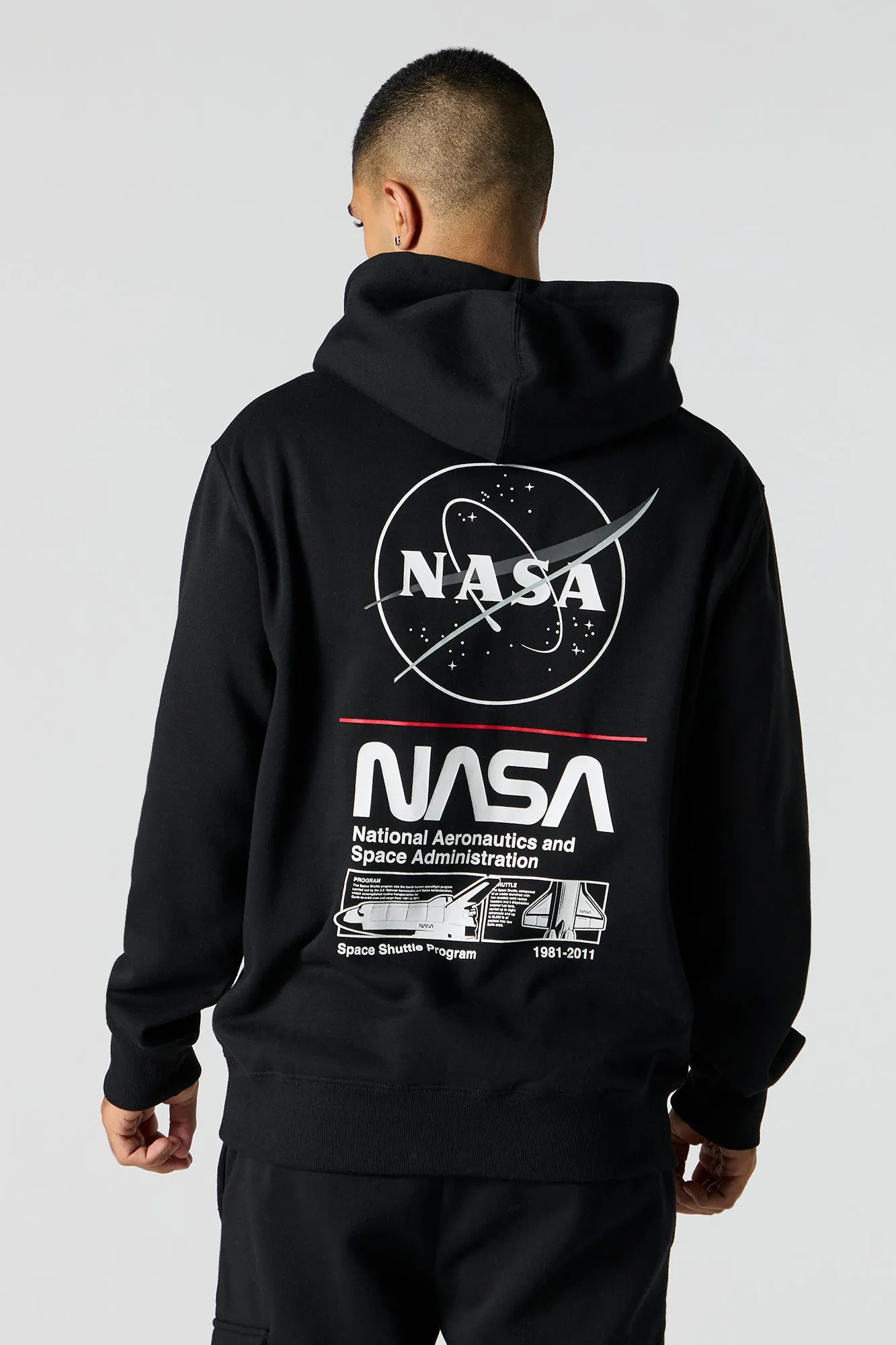 NASA Graphic Fleece Hoodie