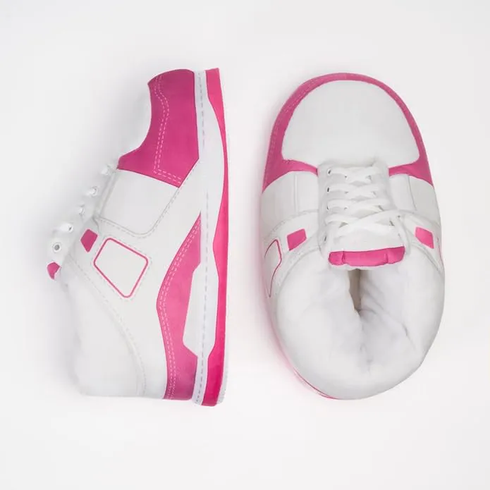 Pink Power Oversized Sneaker Slippers