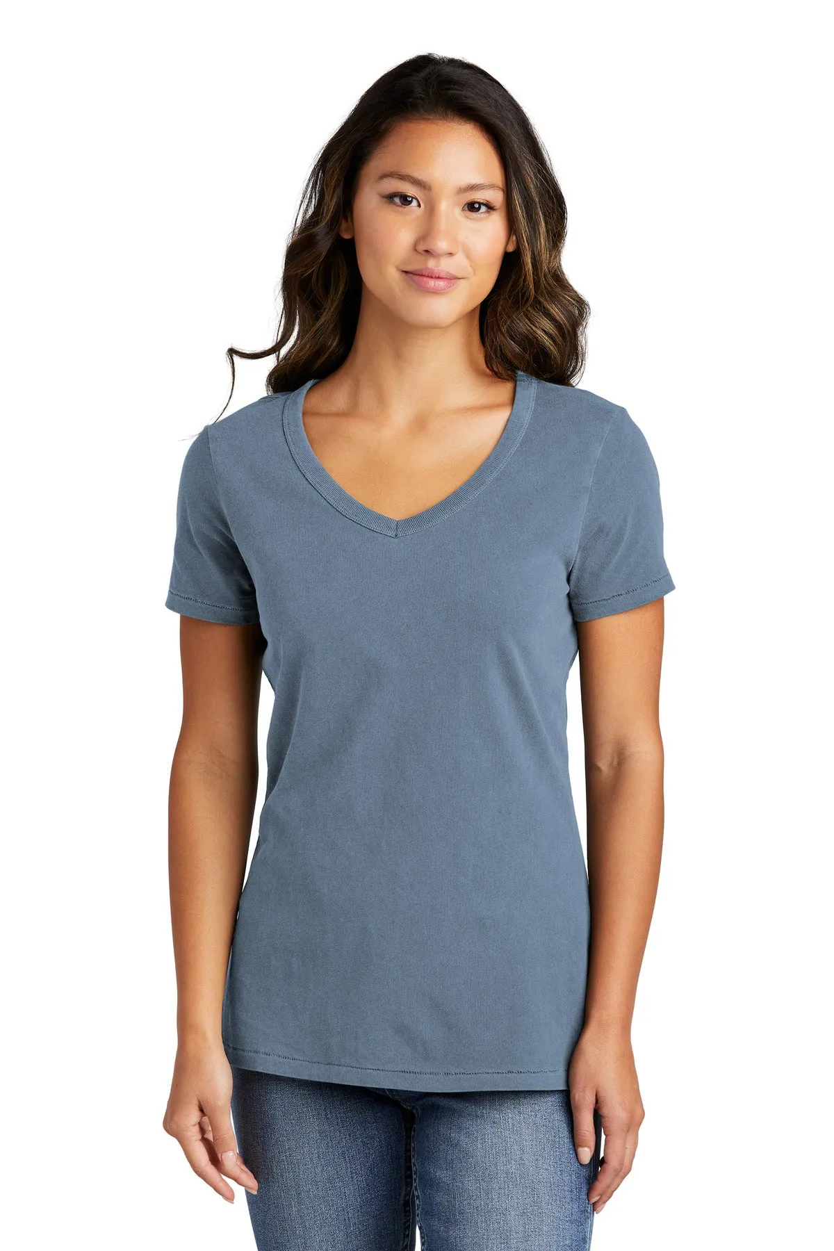 Port & Company Ladies Beach Wash Garment-Dyed V-Neck Tee LPC099V