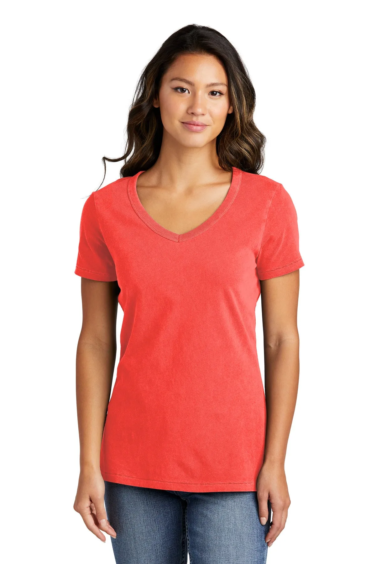 Port & Company Ladies Beach Wash Garment-Dyed V-Neck Tee LPC099V