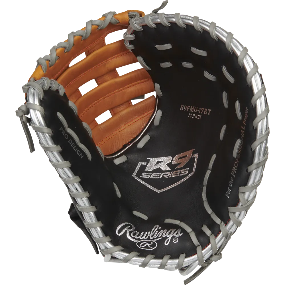 Rawlings R9 12" ContoUR Baseball First Base Mitt: R9FMU-17BT