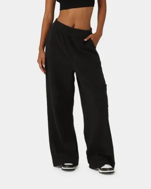 Reebok Women's Classic Fleece Wide Leg Pants Black