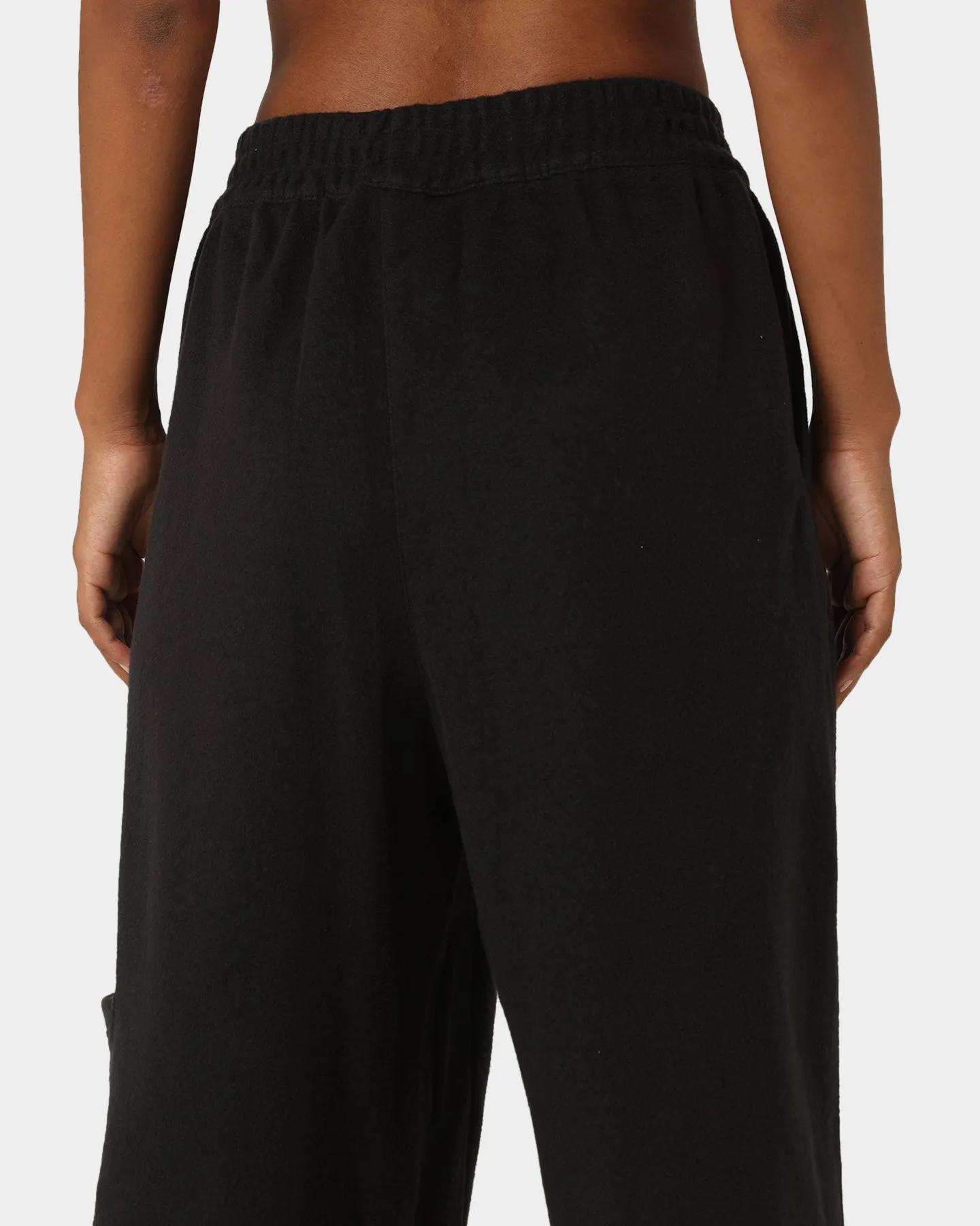 Reebok Women's Classic Fleece Wide Leg Pants Black