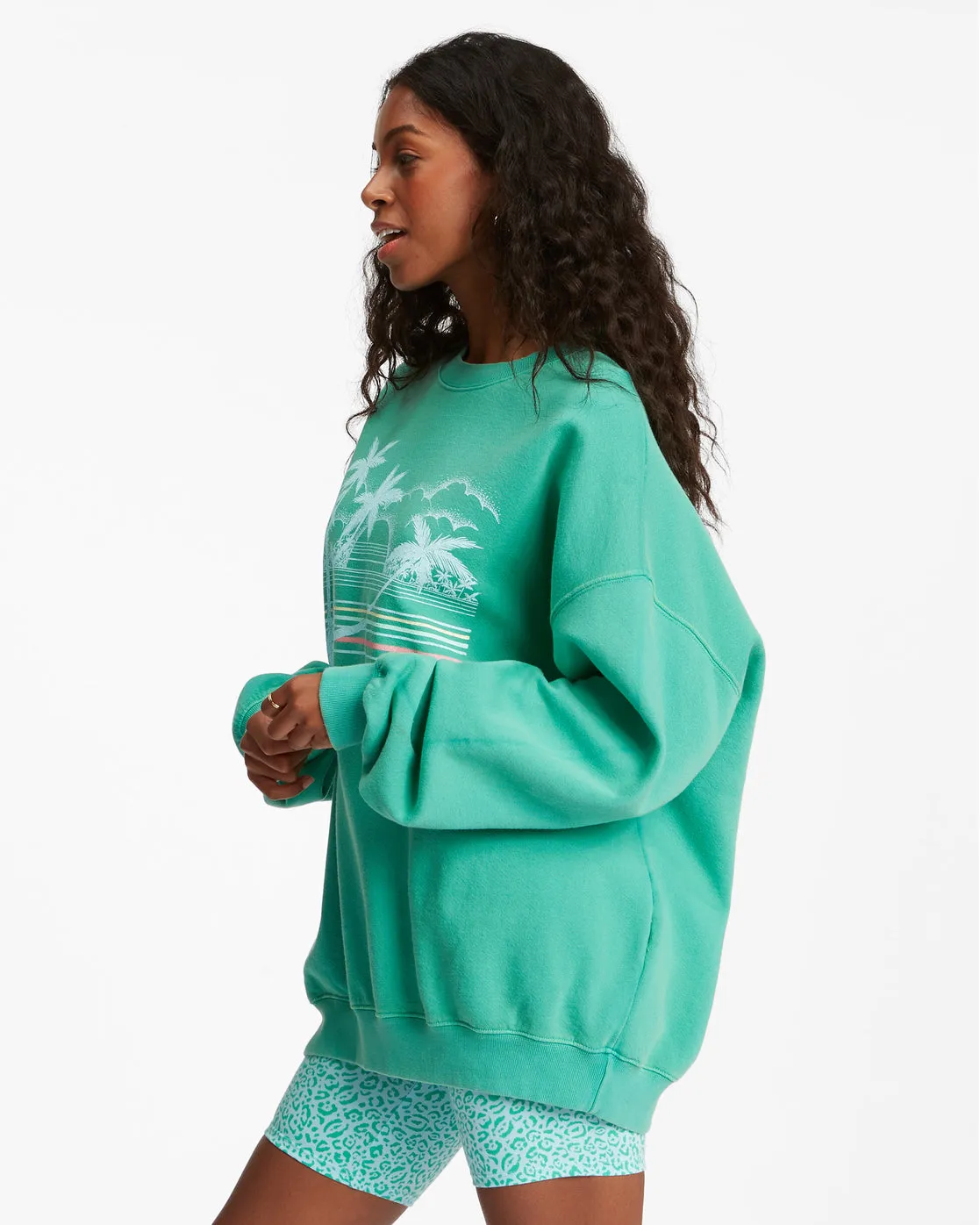 Ride In Oversized Crewneck Sweatshirt