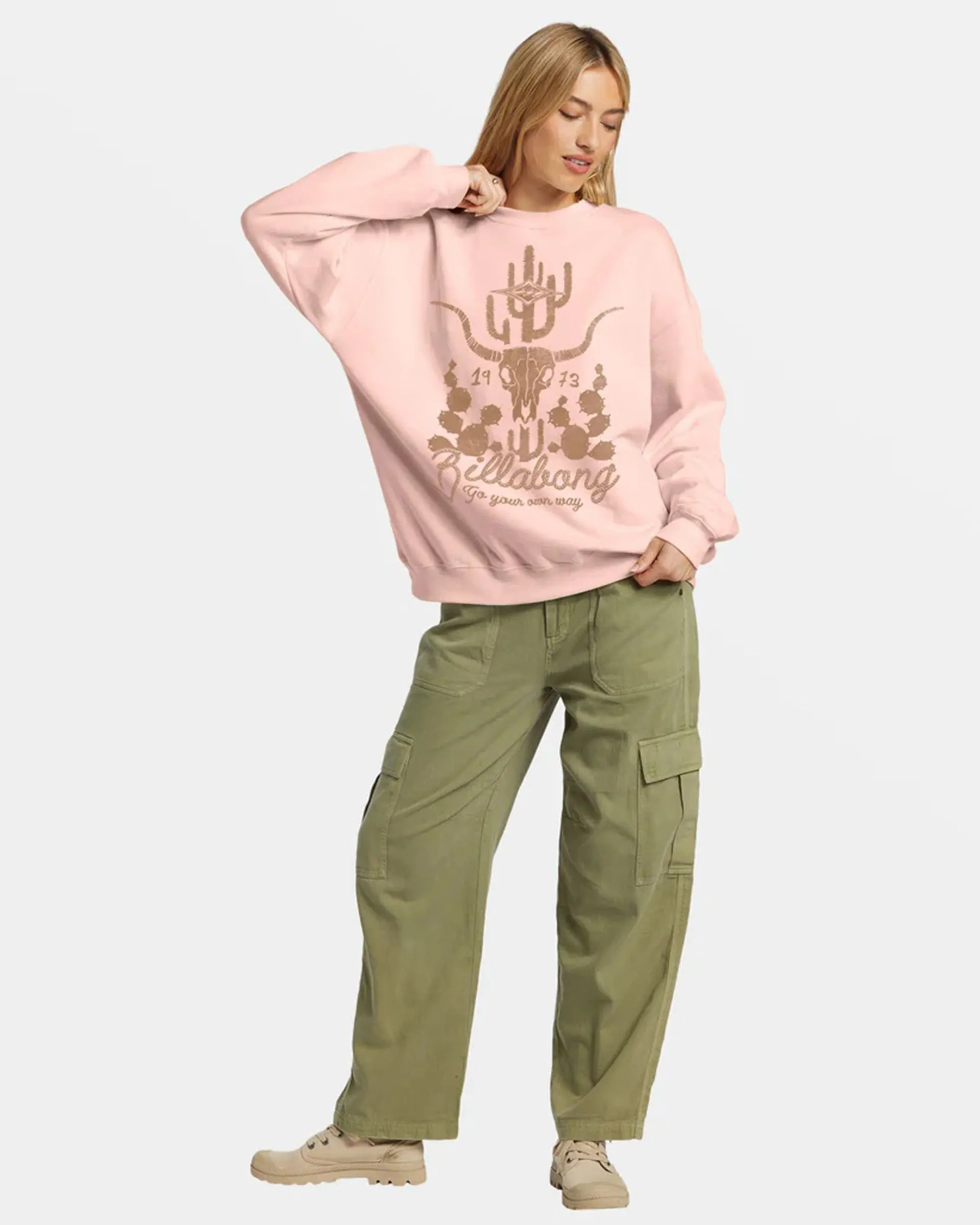 Ride In Oversized Crewneck Sweatshirt