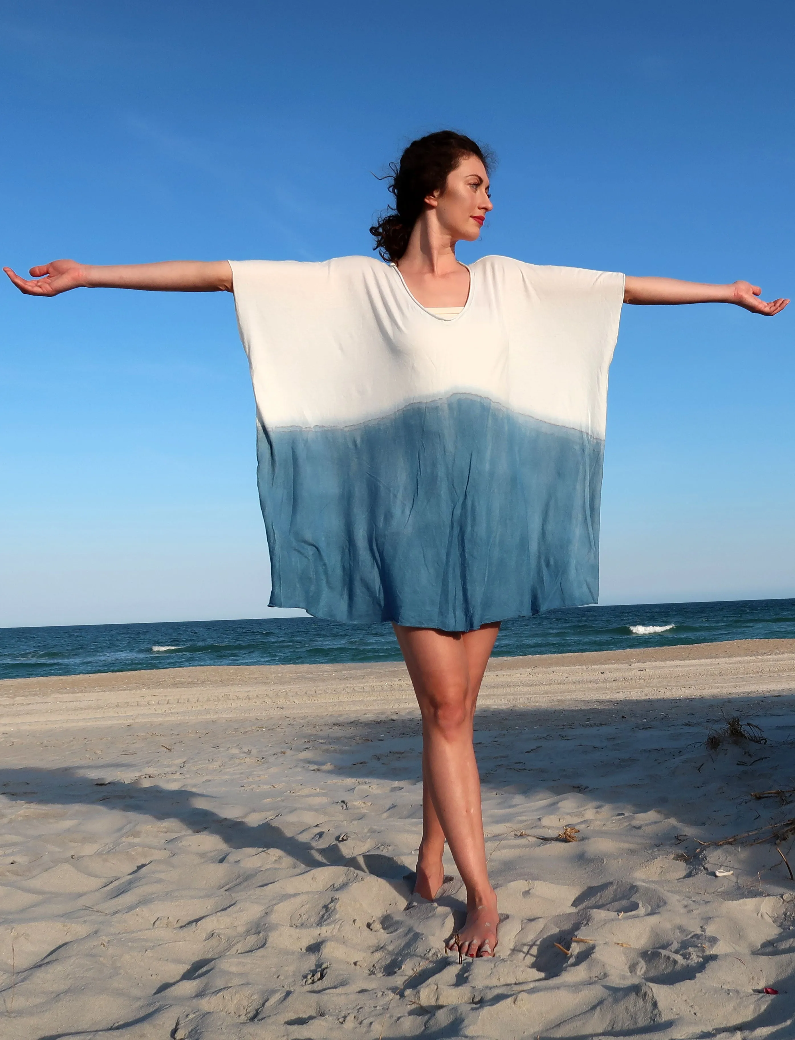 Ritual INDIGO Dip-Dyed Kaftan Tunic