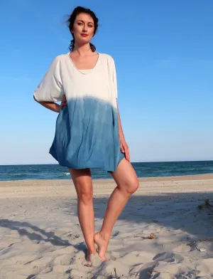 Ritual INDIGO Dip-Dyed Kaftan Tunic