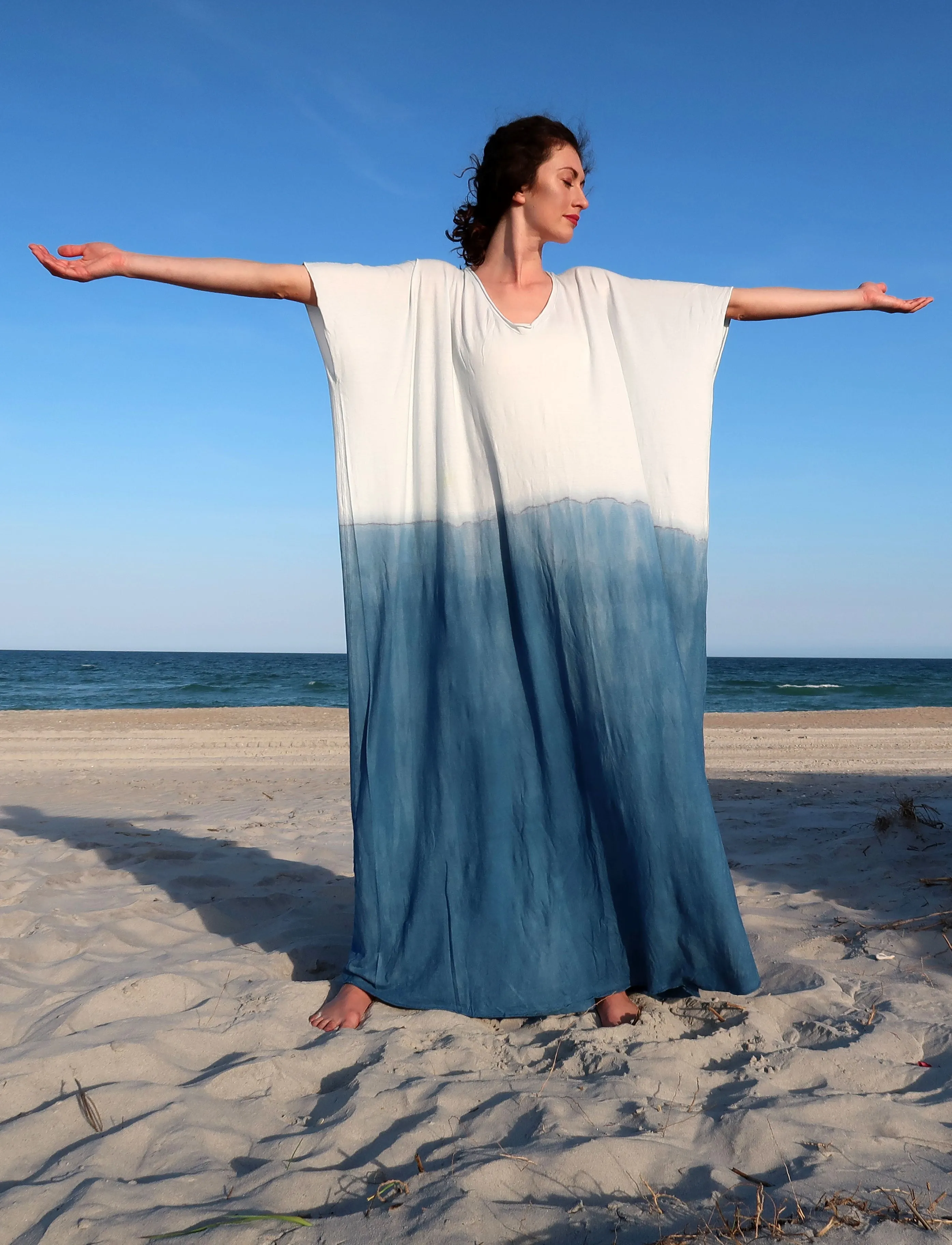 Ritual INDIGO Dip-Dyed Long Kaftan