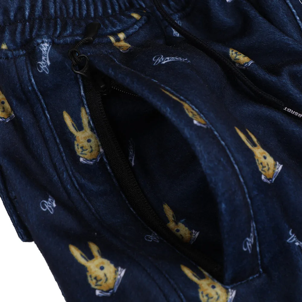 ROYAL FLEECE JOGGER PANTS MINI BEAR RABBIT NAVY