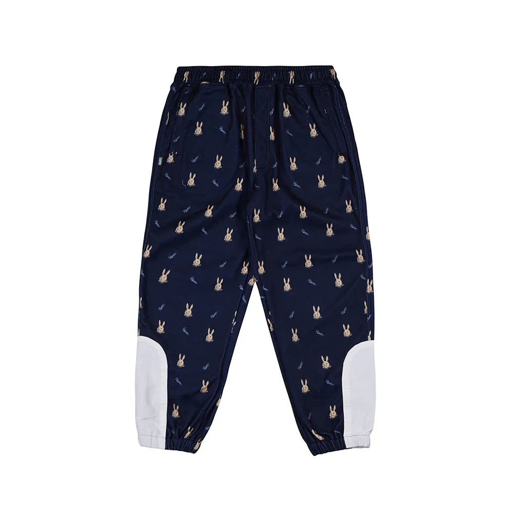 ROYAL FLEECE JOGGER PANTS MINI BEAR RABBIT NAVY