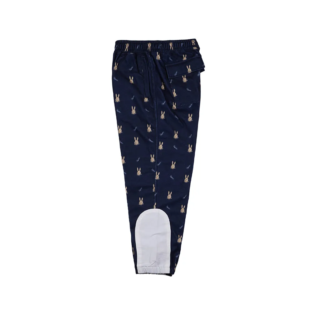 ROYAL FLEECE JOGGER PANTS MINI BEAR RABBIT NAVY