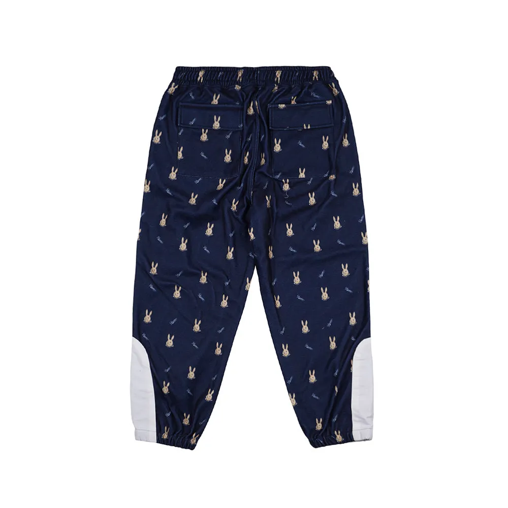 ROYAL FLEECE JOGGER PANTS MINI BEAR RABBIT NAVY