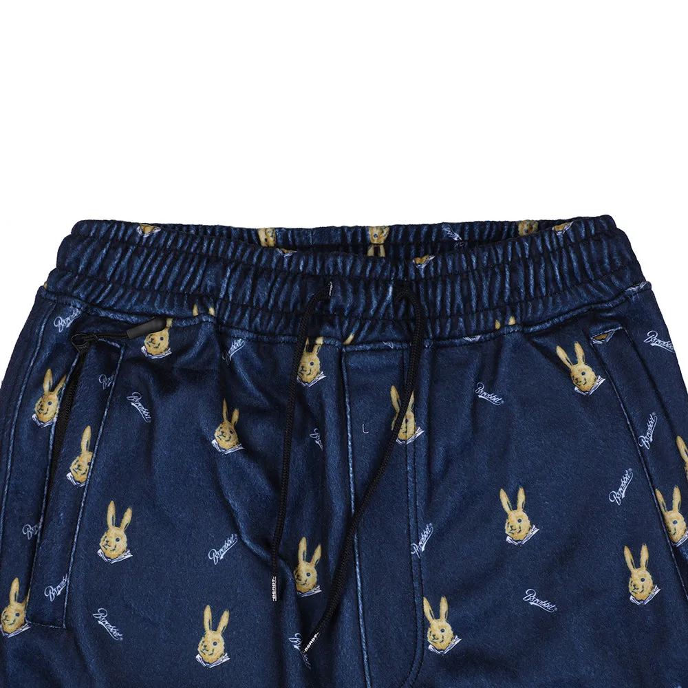 ROYAL FLEECE JOGGER PANTS MINI BEAR RABBIT NAVY