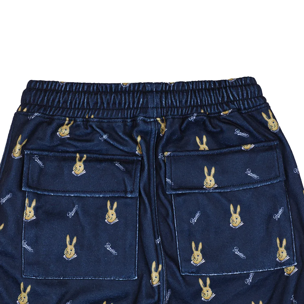 ROYAL FLEECE JOGGER PANTS MINI BEAR RABBIT NAVY