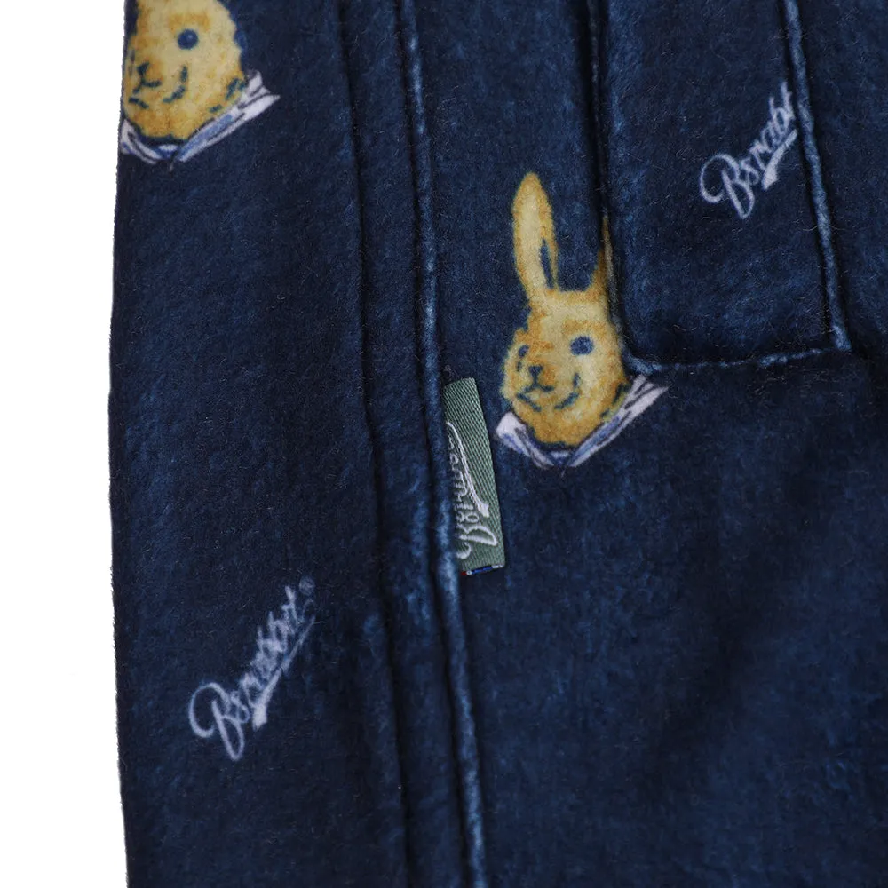 ROYAL FLEECE JOGGER PANTS MINI BEAR RABBIT NAVY