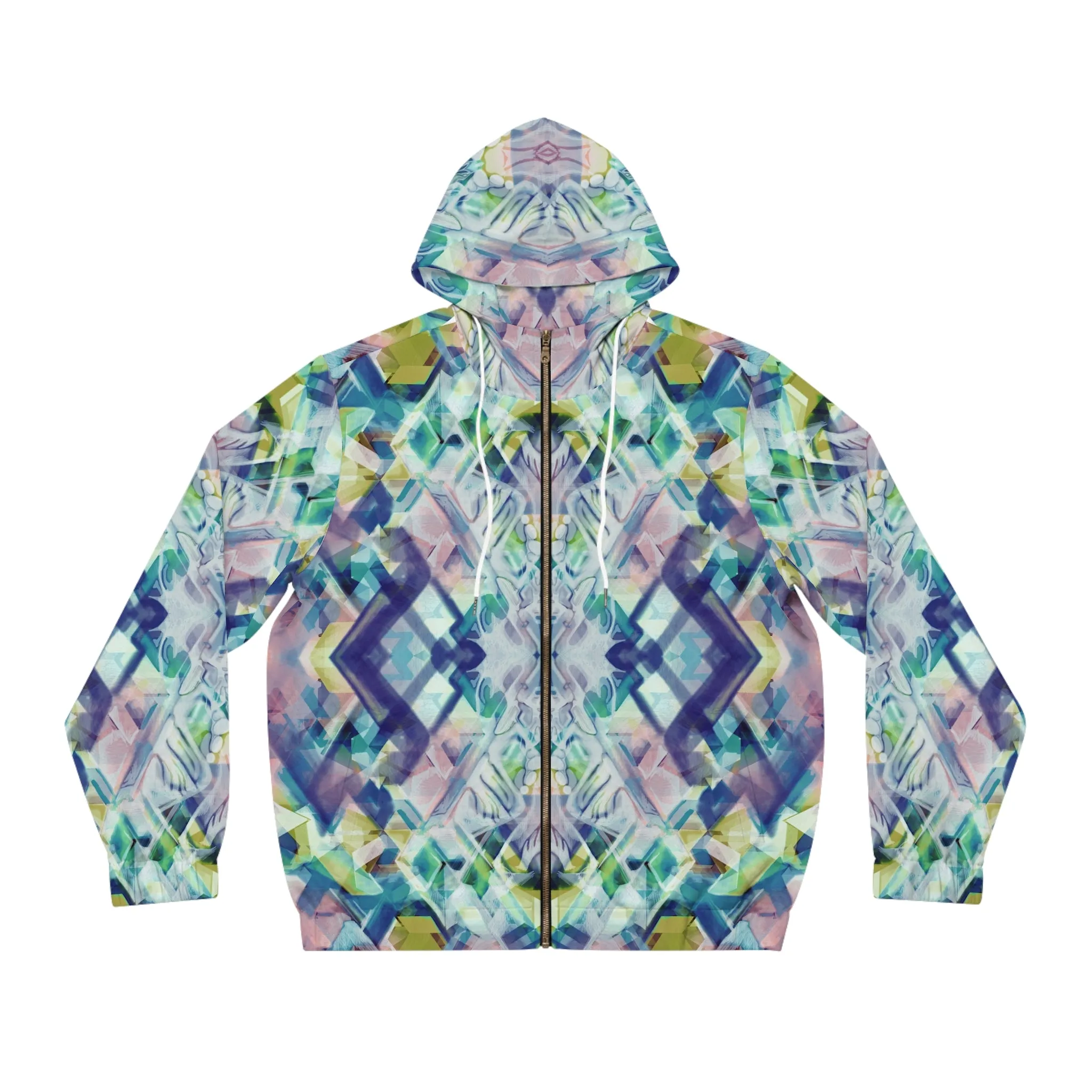 “Sparkle Sparkle” - All Over Graphic Zip-Up Hoodie by Artist David Hilborn