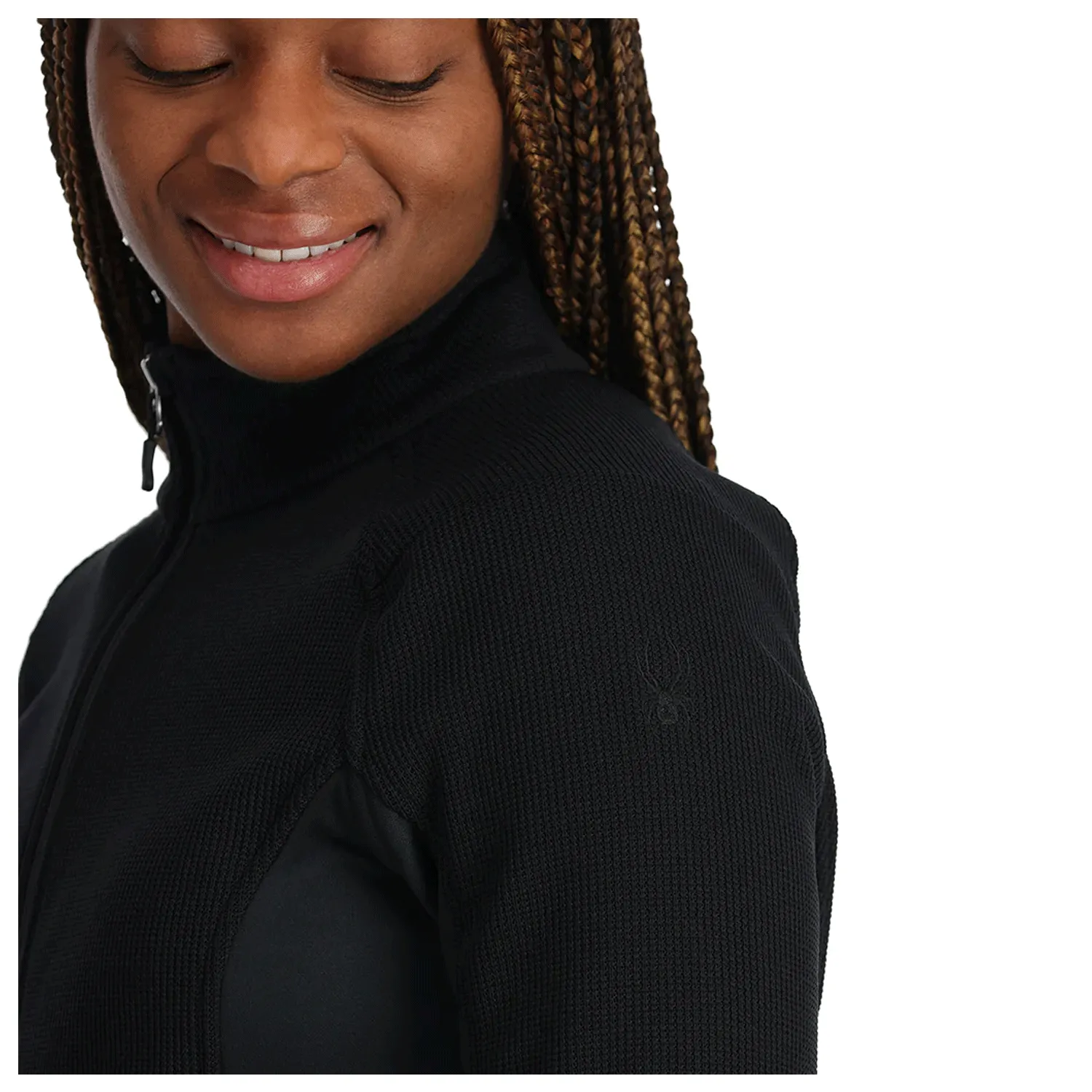 Spyder Women's Bandita Zip Sweater Black