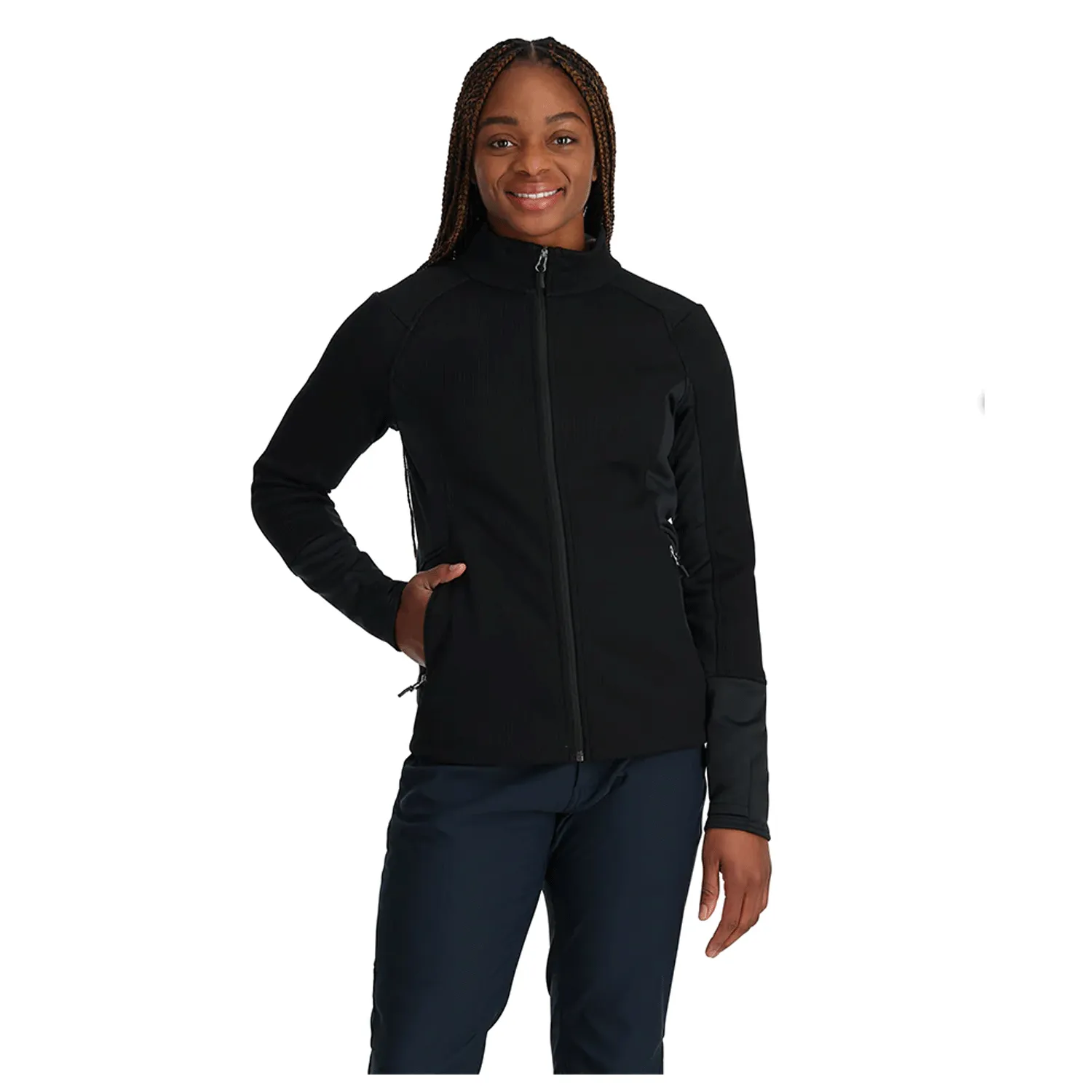 Spyder Women's Bandita Zip Sweater Black