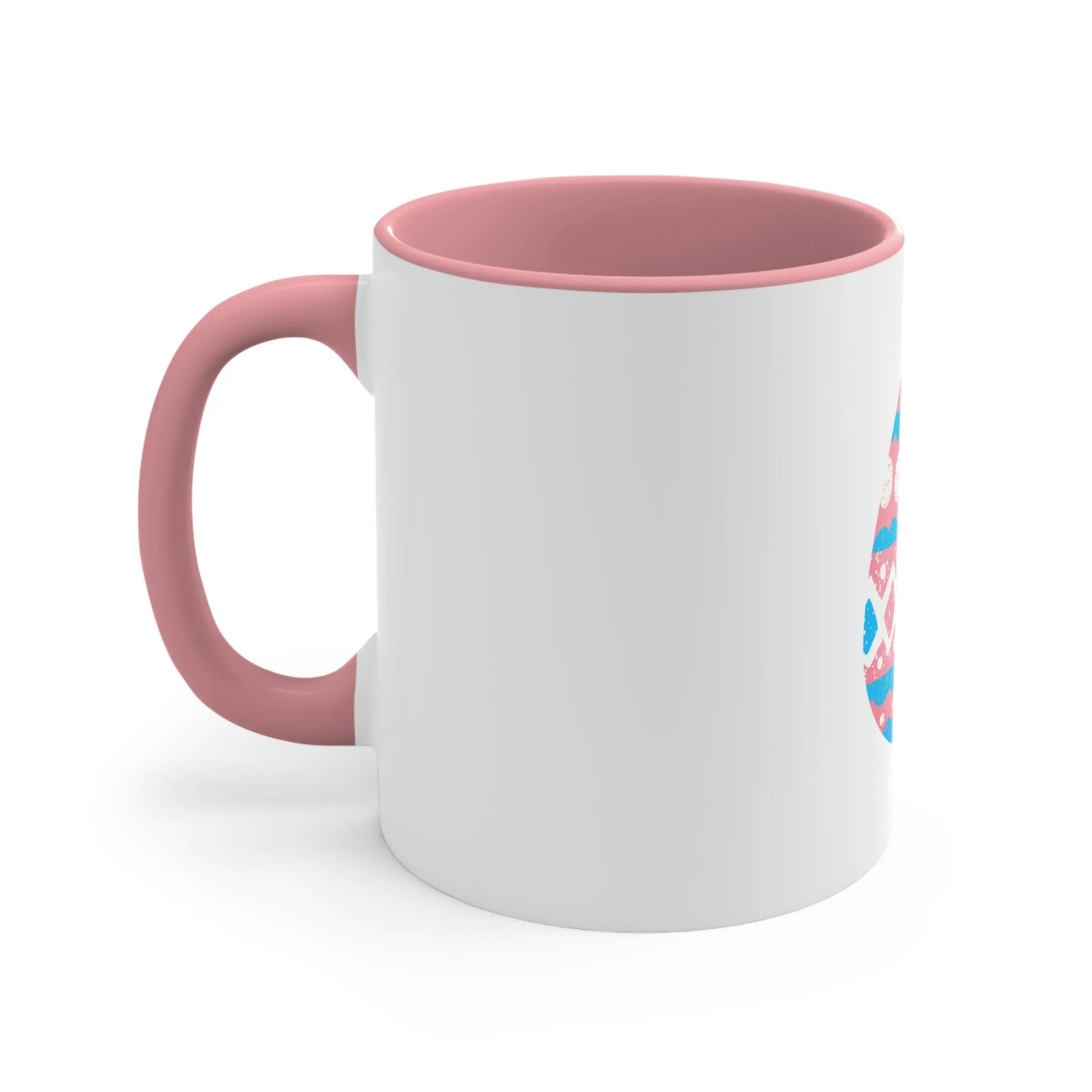 Transgender Flag Accent Coffee Mug Easter Festival - Easter Egg