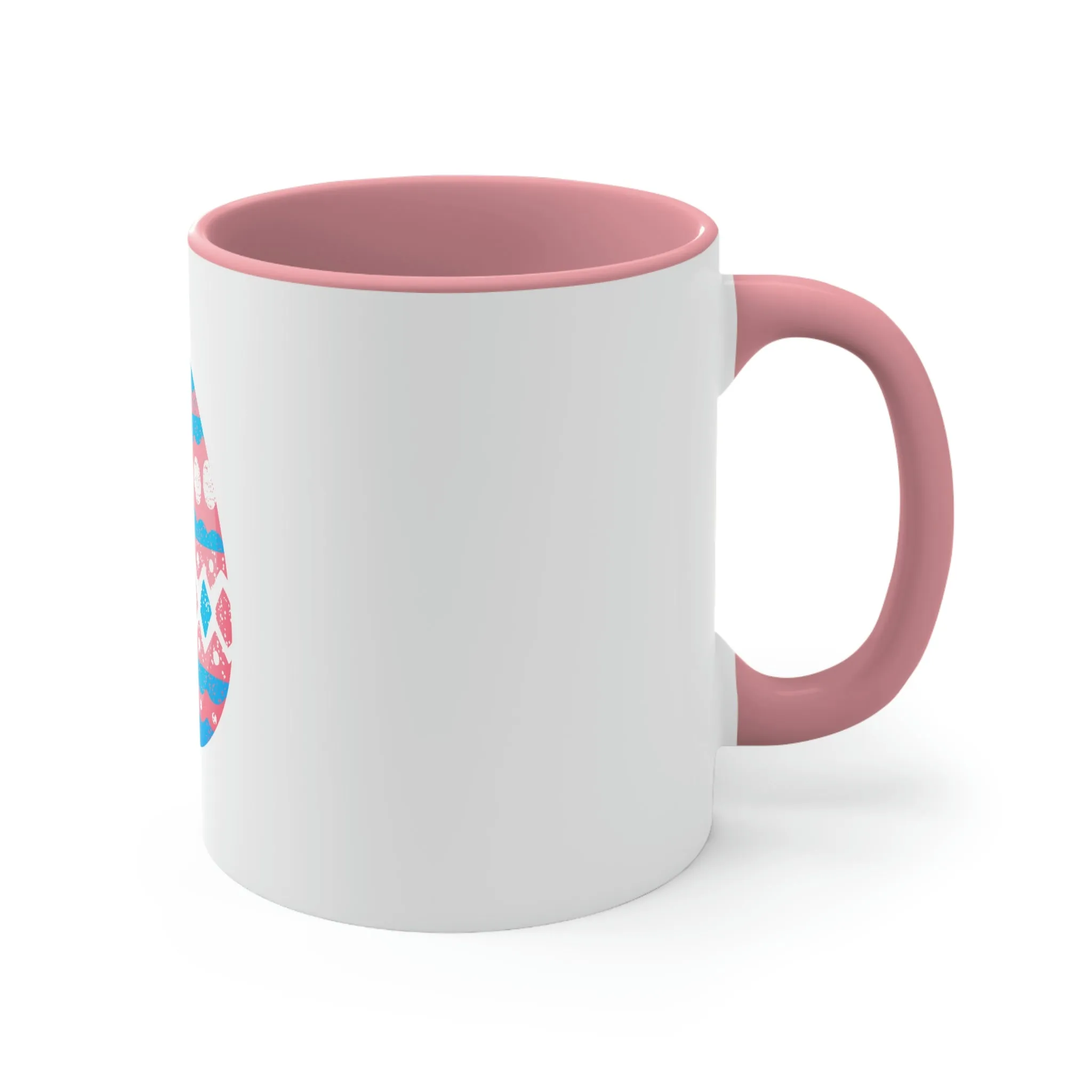 Transgender Flag Accent Coffee Mug Easter Festival - Easter Egg