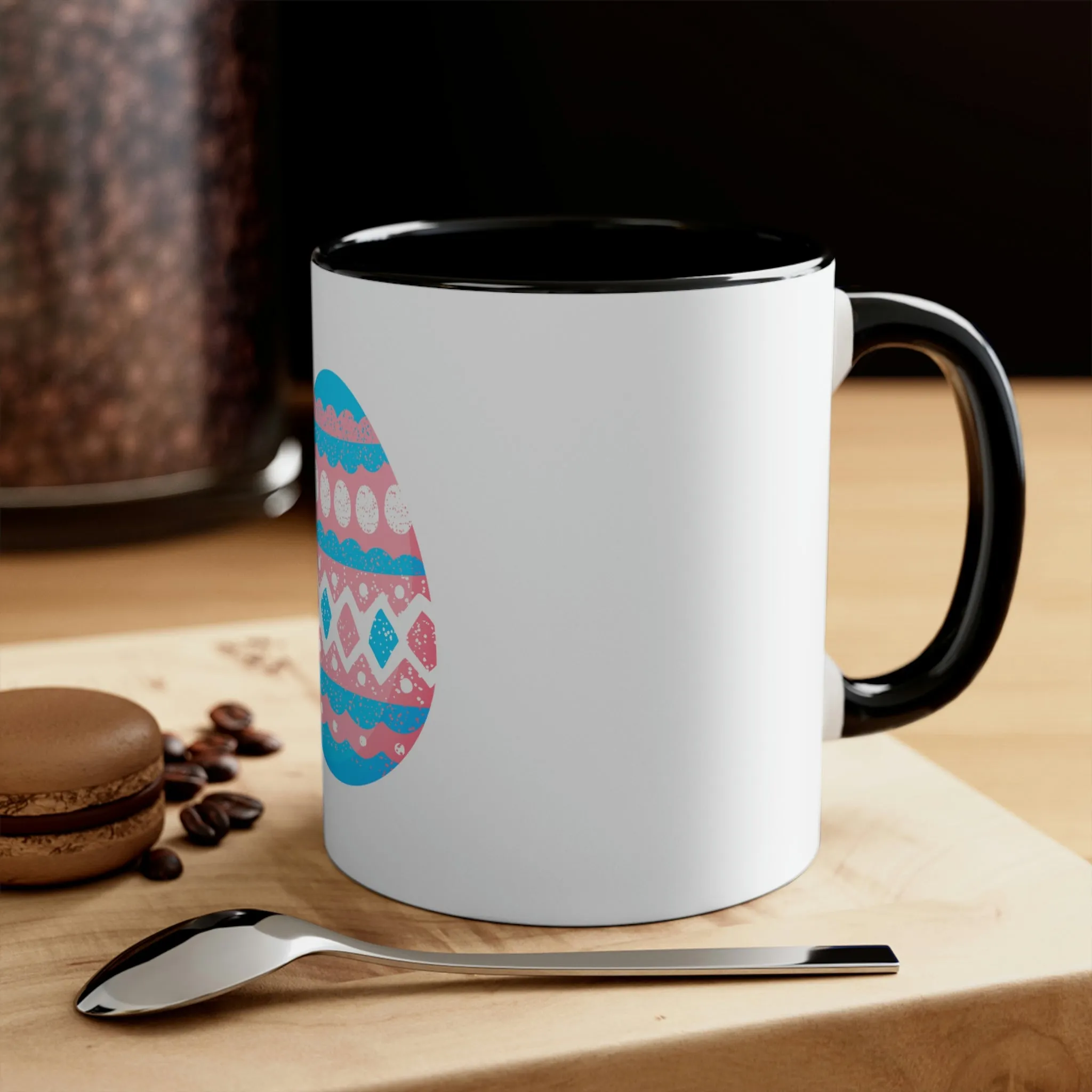 Transgender Flag Accent Coffee Mug Easter Festival - Easter Egg