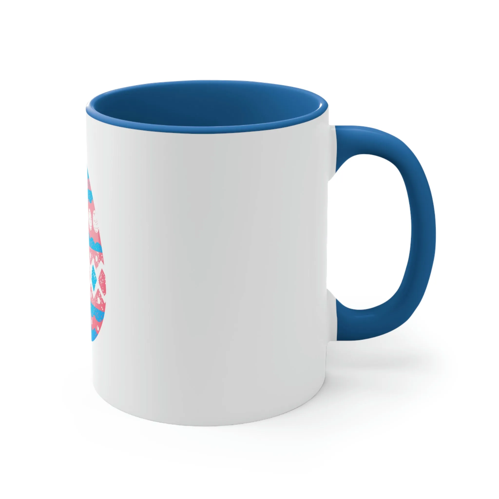 Transgender Flag Accent Coffee Mug Easter Festival - Easter Egg