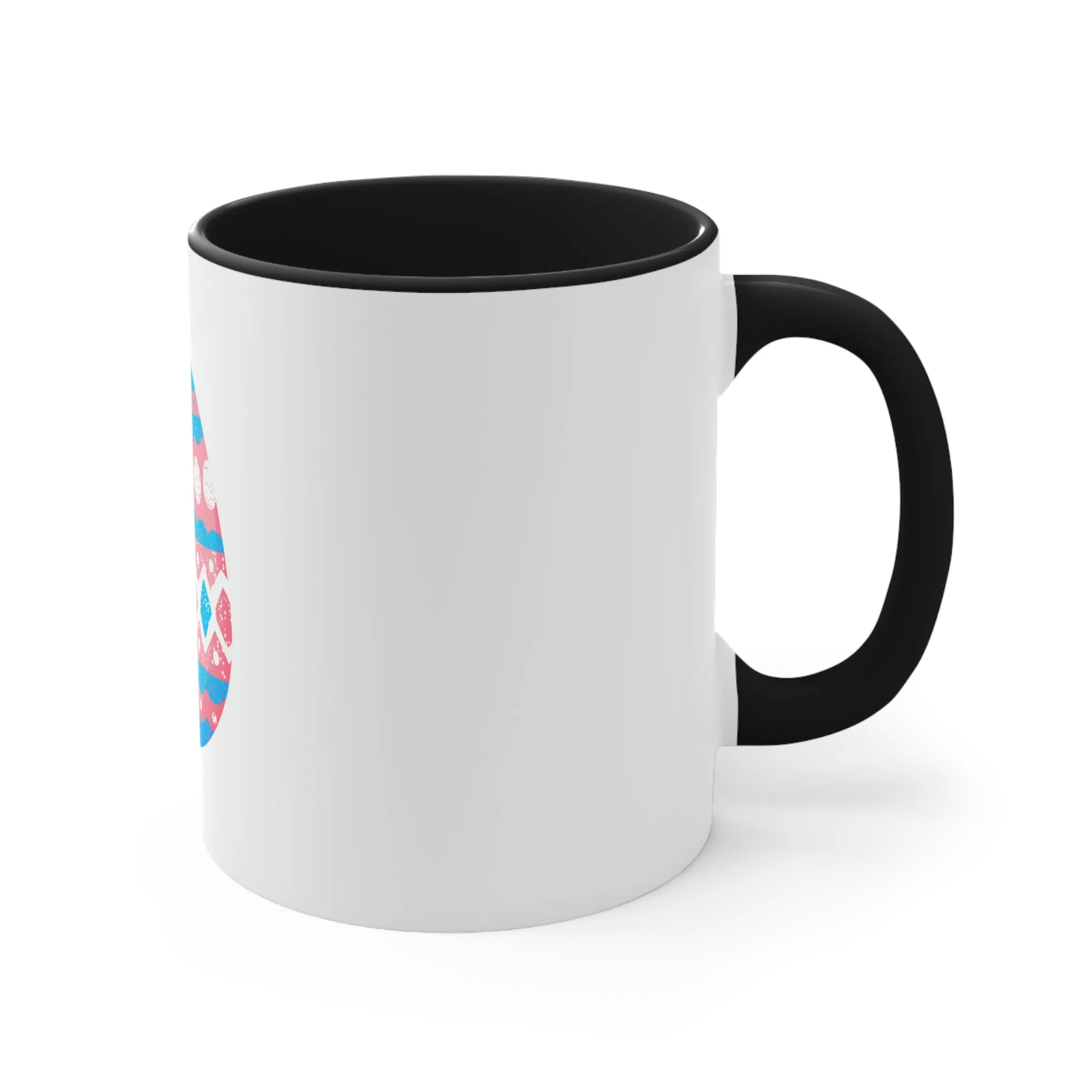 Transgender Flag Accent Coffee Mug Easter Festival - Easter Egg