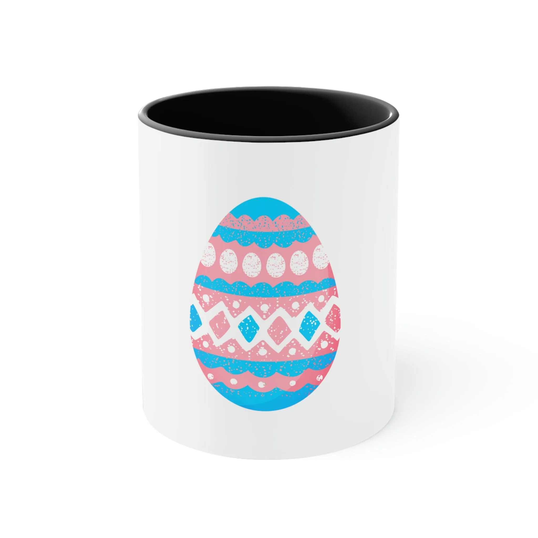 Transgender Flag Accent Coffee Mug Easter Festival - Easter Egg