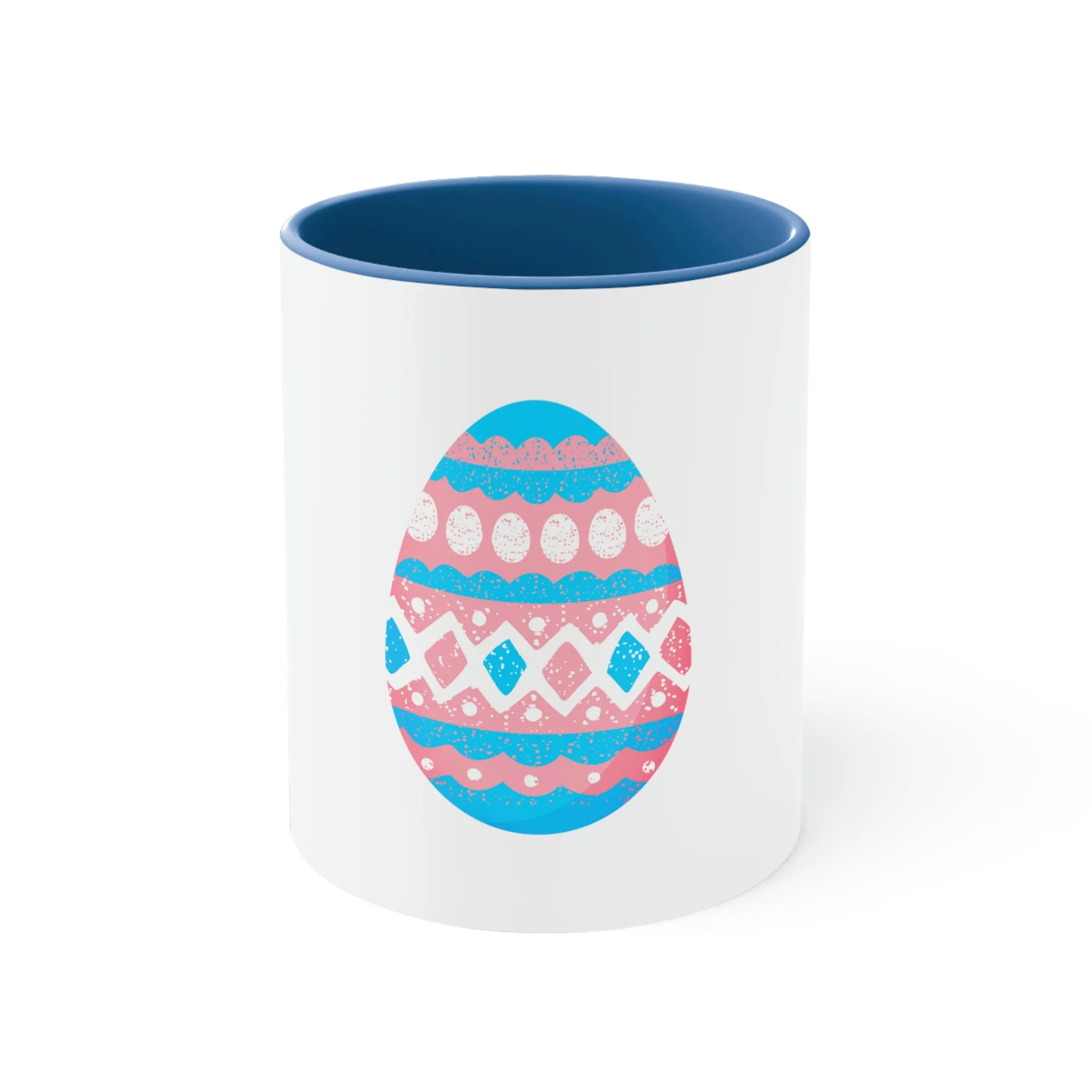 Transgender Flag Accent Coffee Mug Easter Festival - Easter Egg