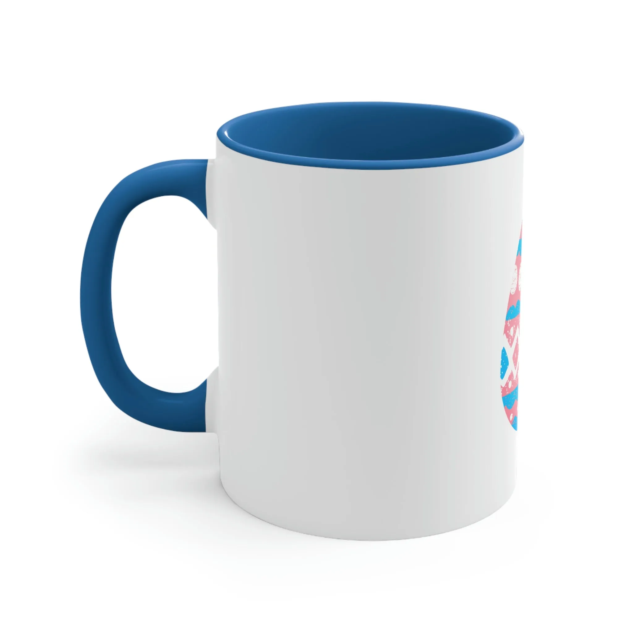 Transgender Flag Accent Coffee Mug Easter Festival - Easter Egg