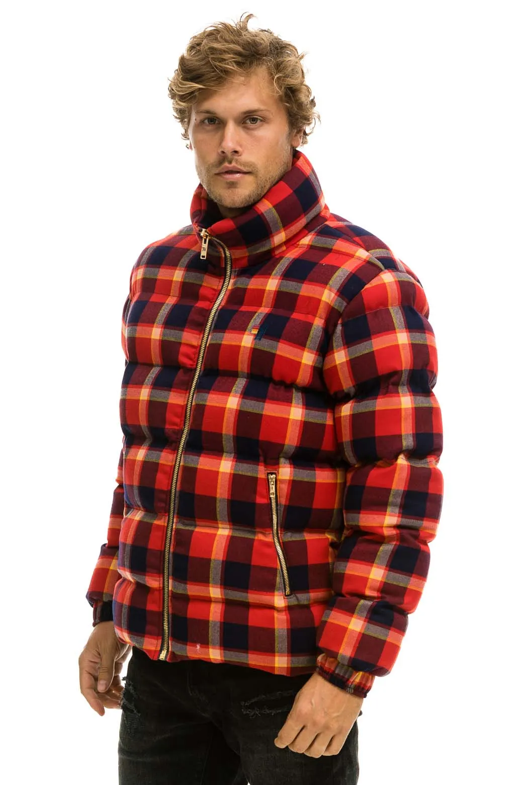 UNISEX PLAID TRAVELER JACKET - RUGBY PLAID