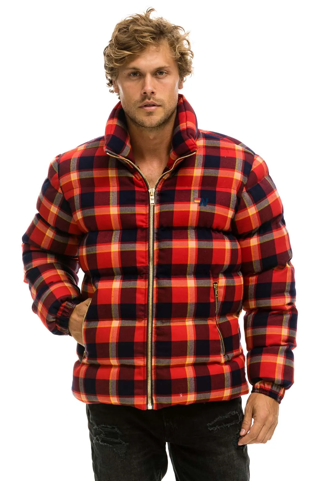 UNISEX PLAID TRAVELER JACKET - RUGBY PLAID