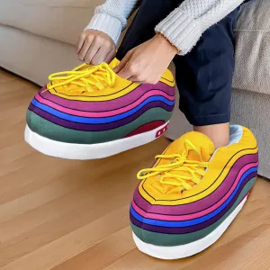 Vibrant Vibes Oversized Sneaker Slippers