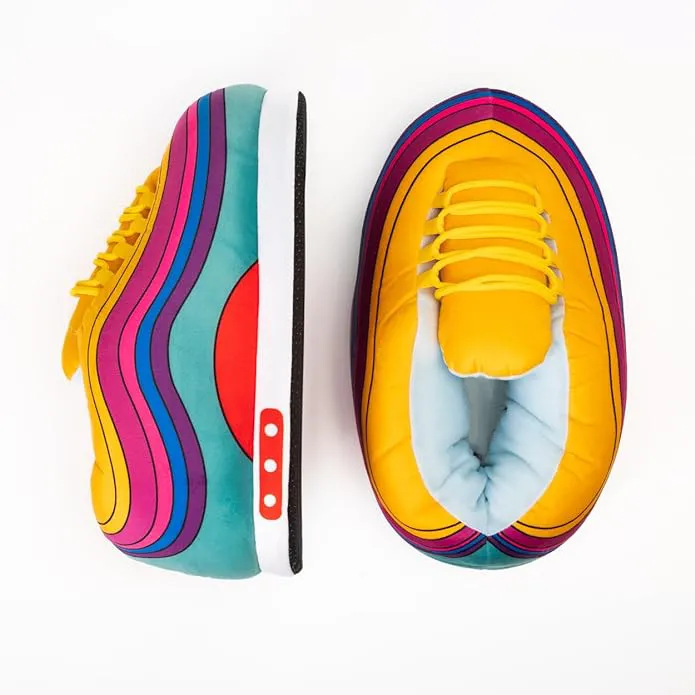 Vibrant Vibes Oversized Sneaker Slippers