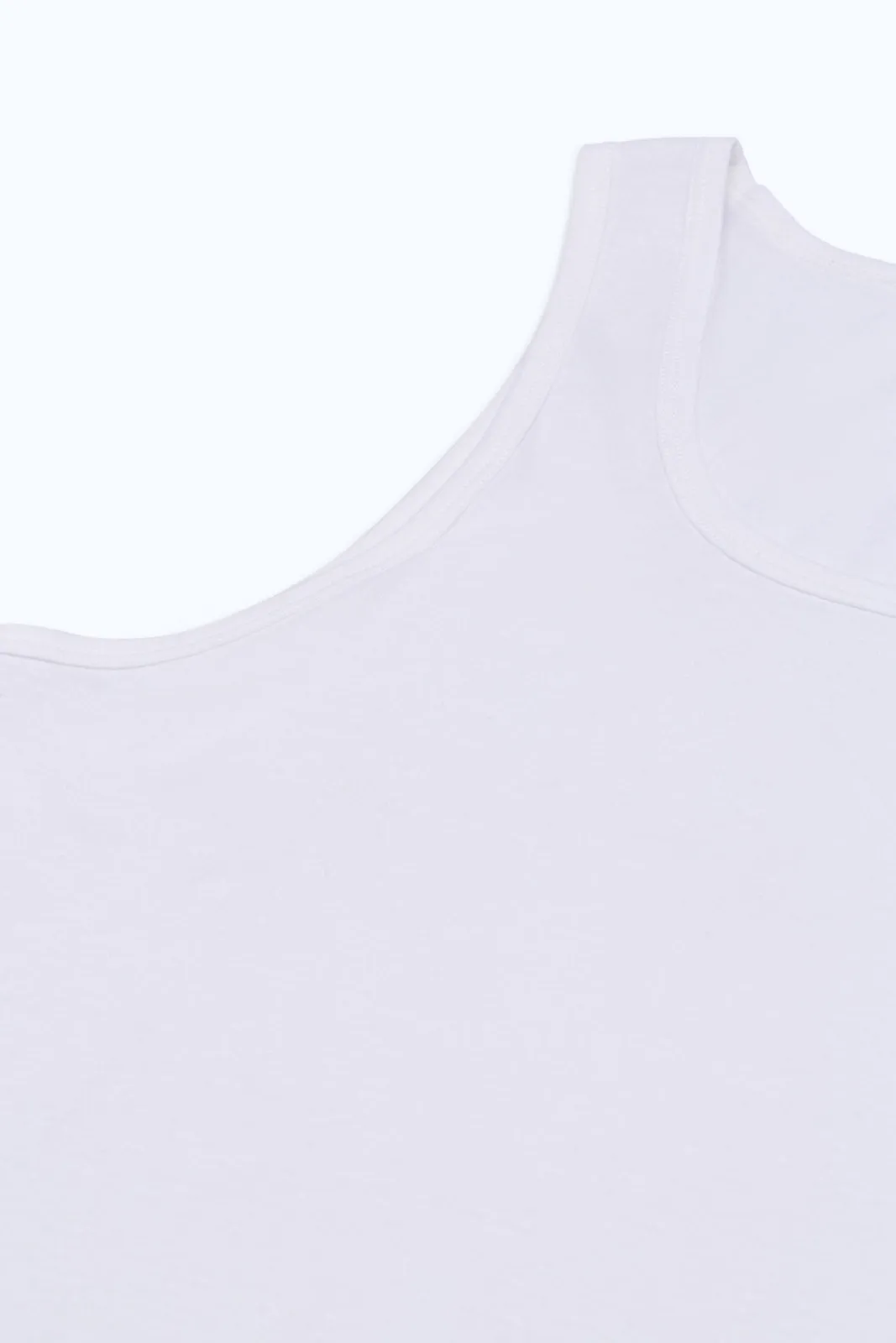 White Single Pack Sleeveless Vest